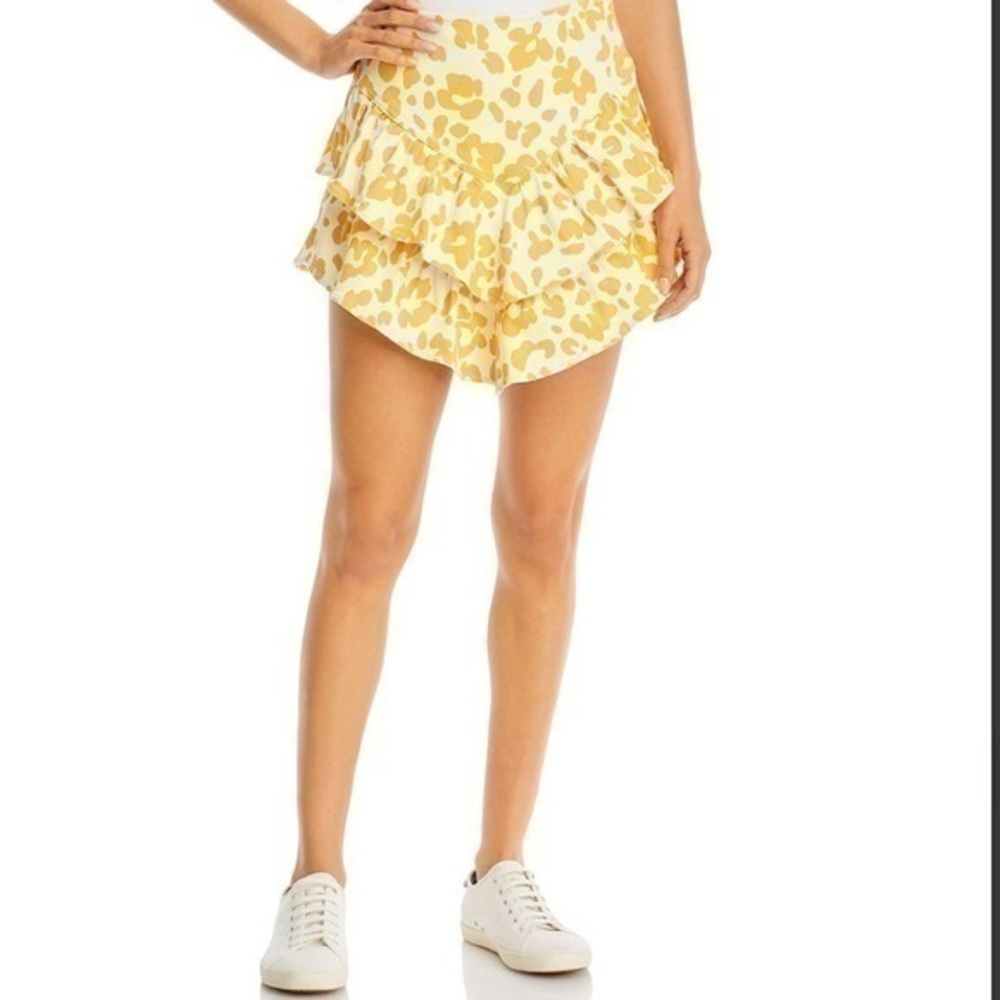 MOTHER Ruffled Denim Skirt Size 0